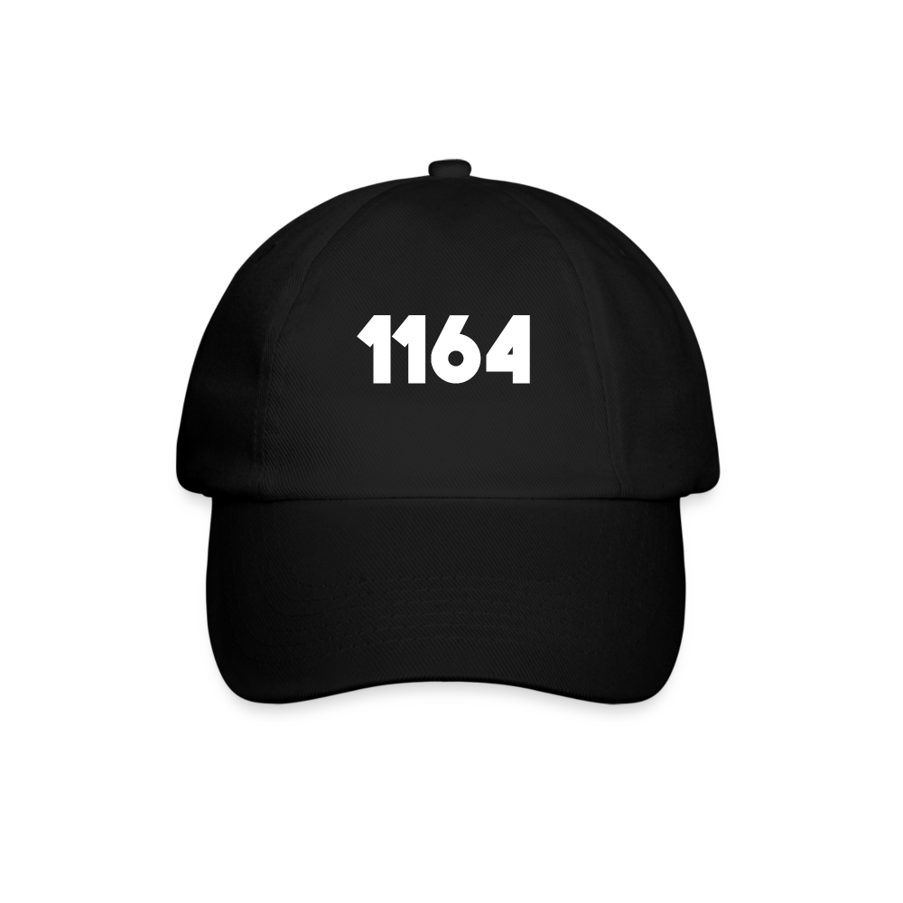 1164 Baseballkappe - Schwarz/Schwarz