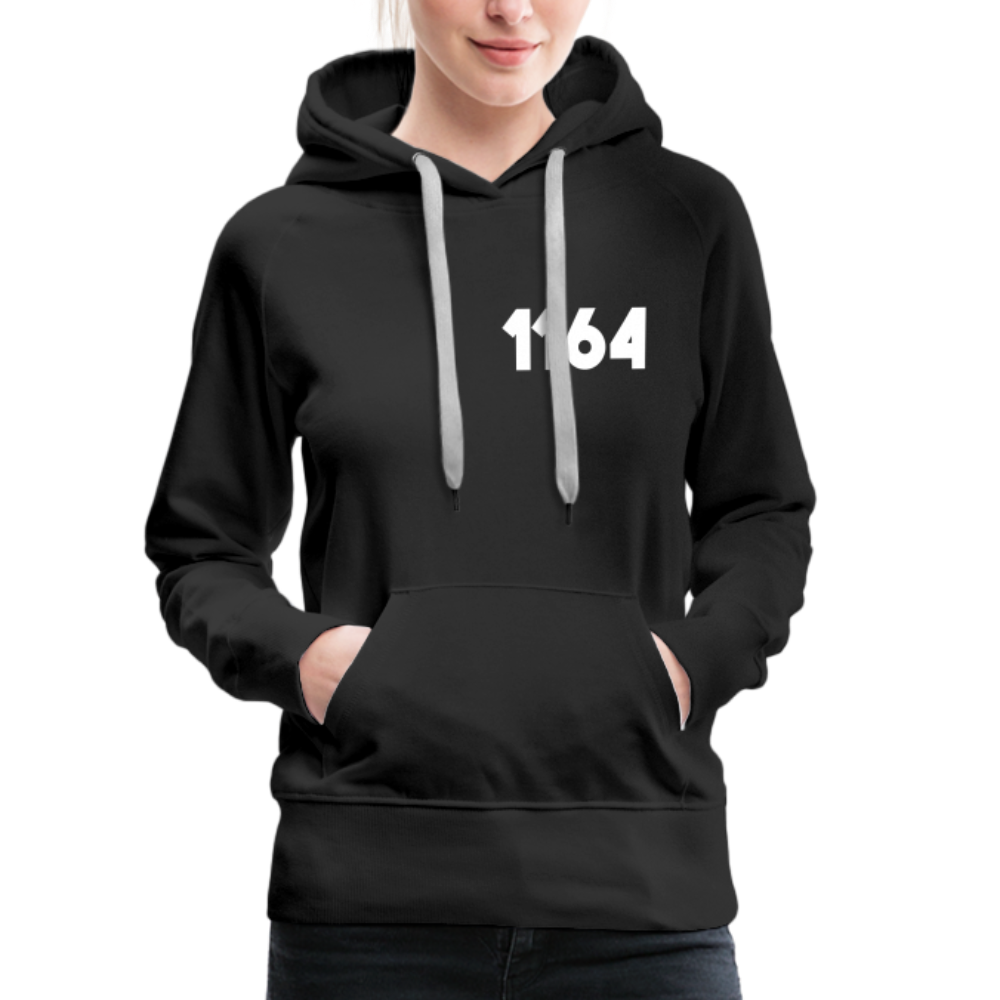 1164 Frauen Hoodie - Schwarz
