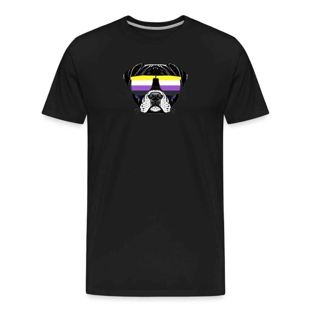 Nonbinary Doggo "Männer" T-Shirt - Schwarz