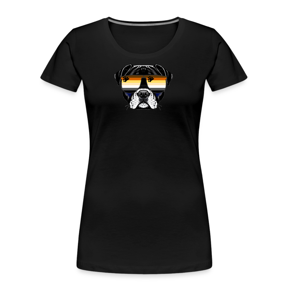 Bären Doggo "Frauen" T-Shirt - Schwarz