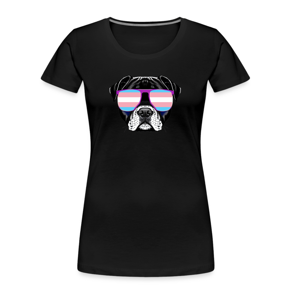 Trans Doggo "Frauen" T-Shirt - Schwarz