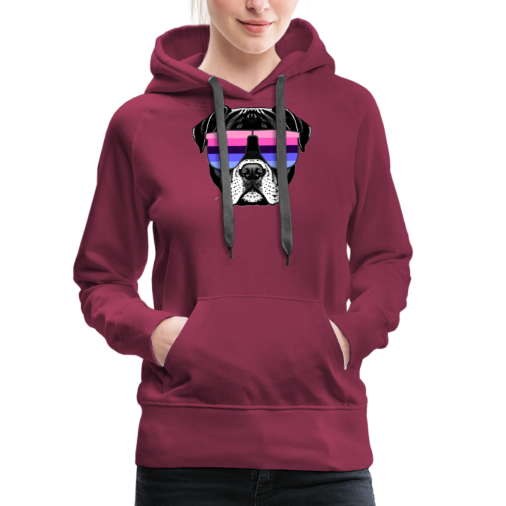 Omnisexual Doggo "Frauen" Hoodie - Bordeaux