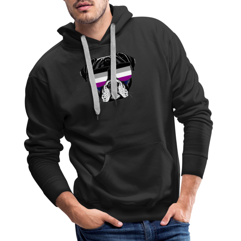 Asexual Doggo "Männer" Hoodie - Schwarz