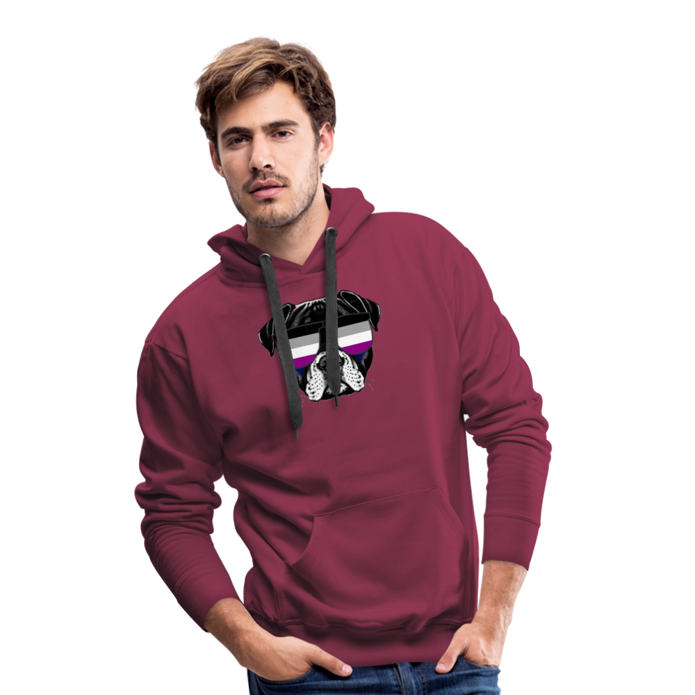 Asexual Doggo "Männer" Hoodie - Bordeaux