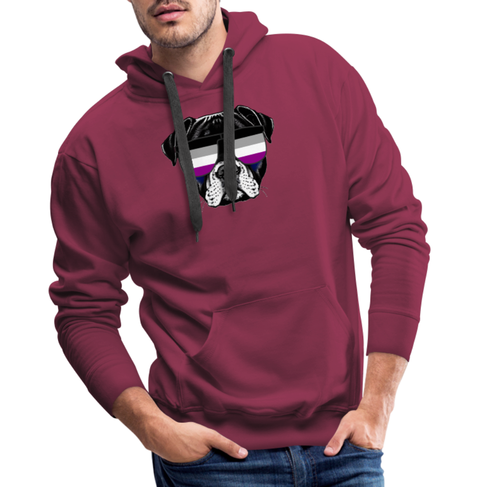 Asexual Doggo "Männer" Hoodie - Bordeaux