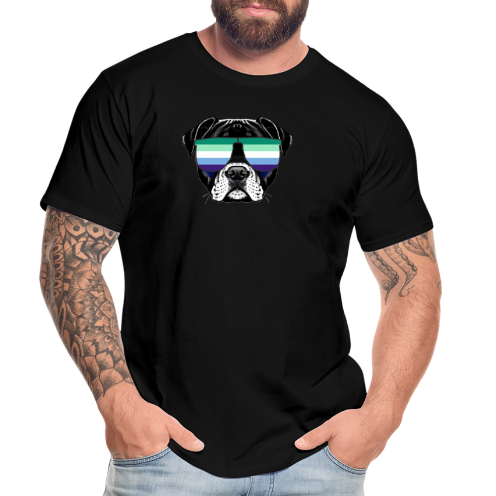 Gay Doggo "Männer" T-Shirt - Schwarz