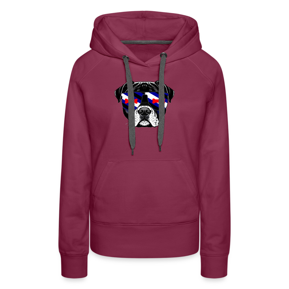 Pupplay Doggo "Frauen" Hoodie - Bordeaux