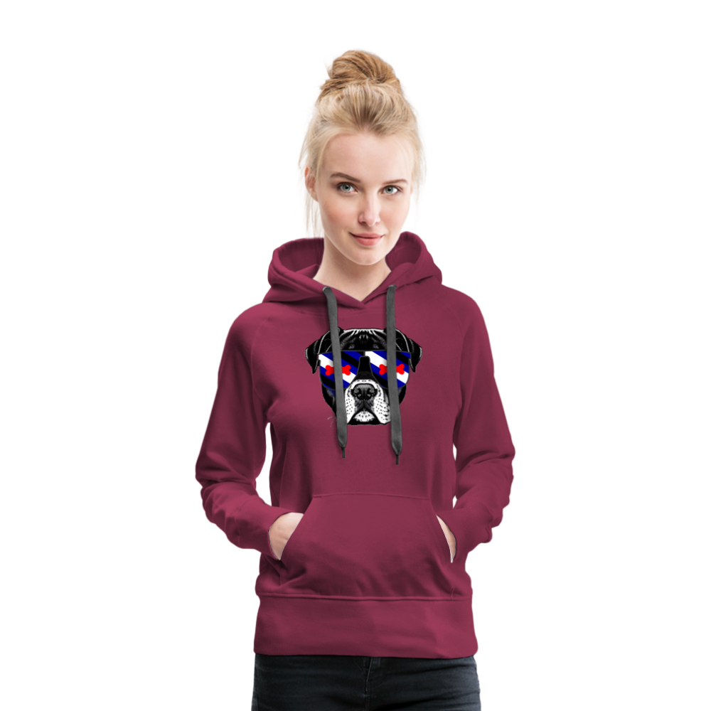 Pupplay Doggo "Frauen" Hoodie - Bordeaux