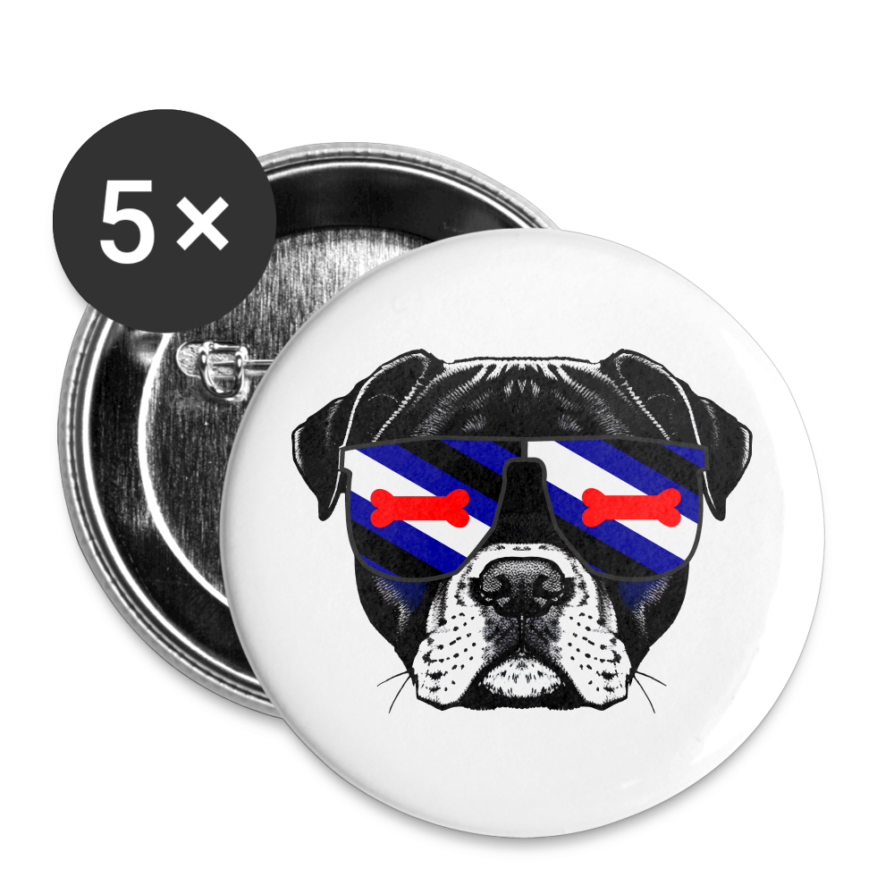Pupplay Doggo Buttons klein 5x - weiß