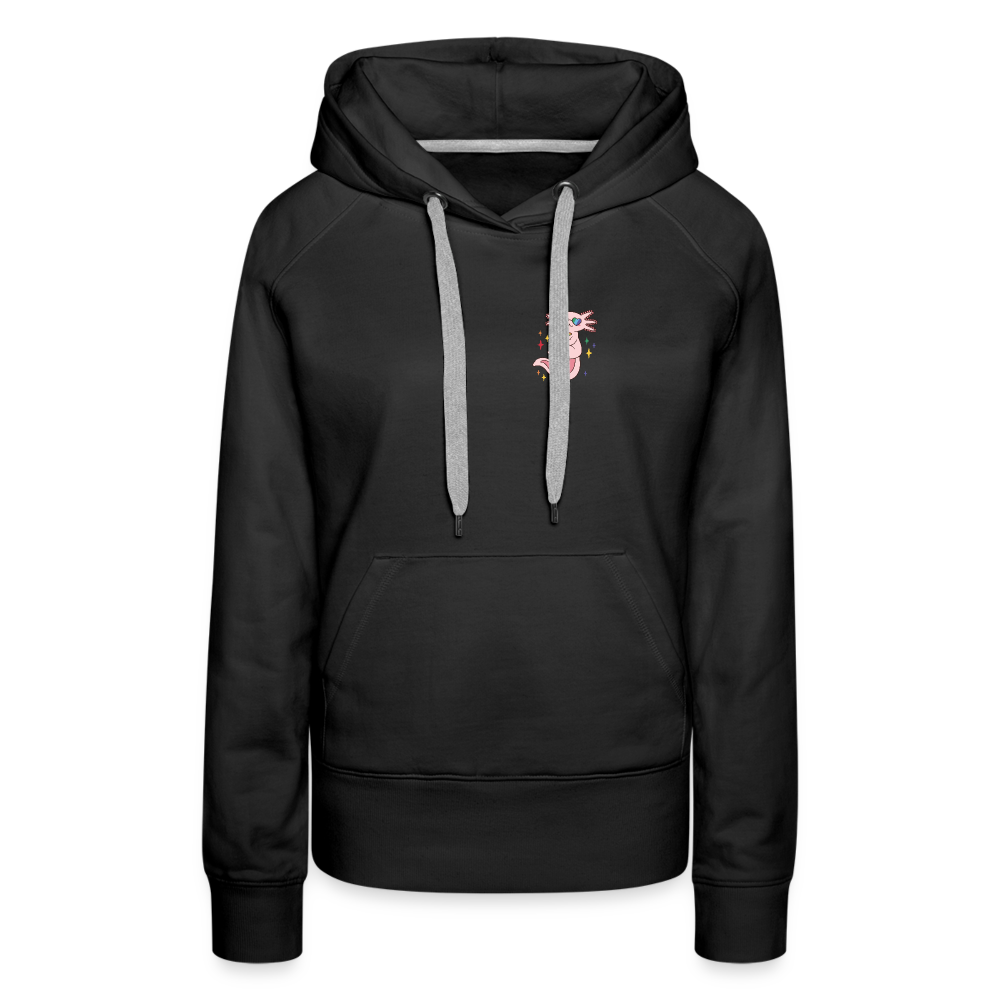 Pride Axolotl "Frauen" Hoodie - Schwarz