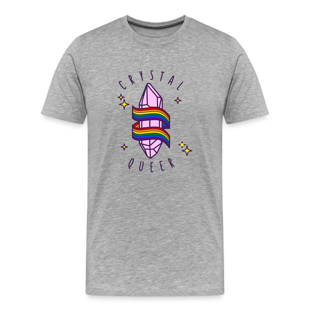 Crystal Queer "Männer" T-Shirt - Grau meliert