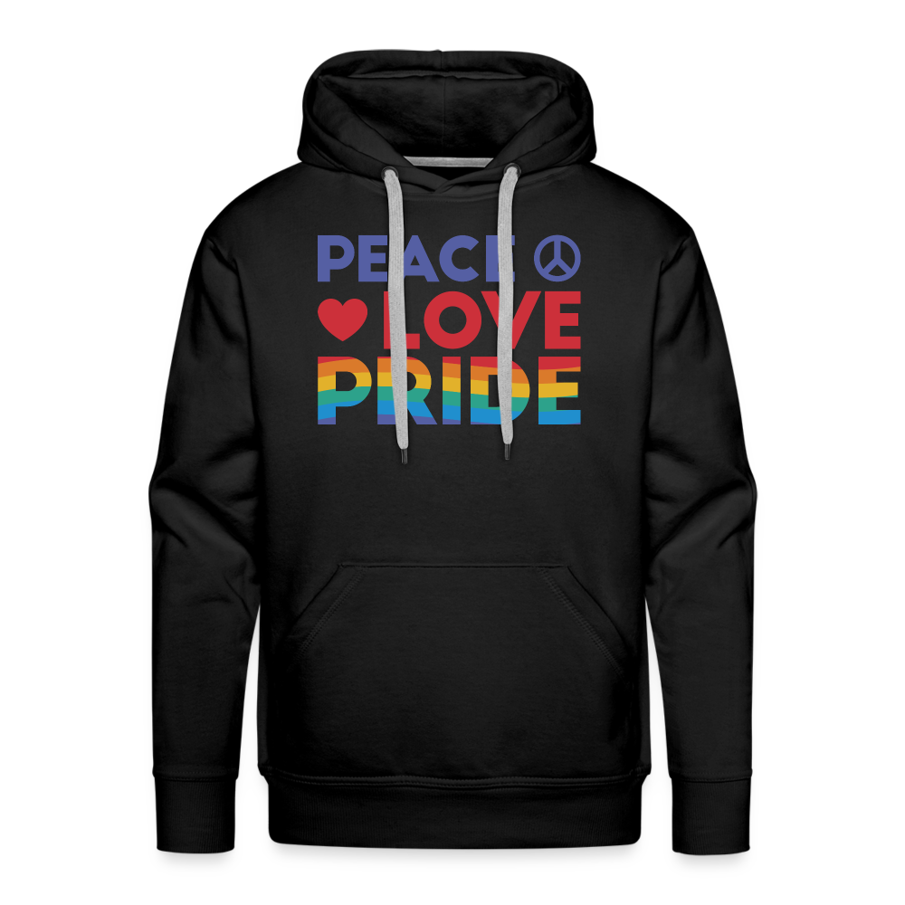 Peace Love Pride "Männer" Hoodie - Schwarz