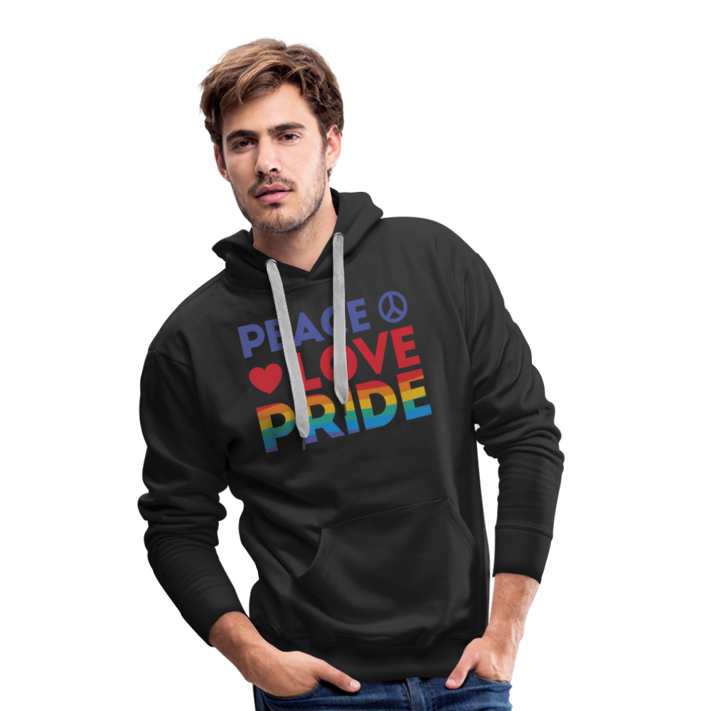 Peace Love Pride "Männer" Hoodie - Schwarz