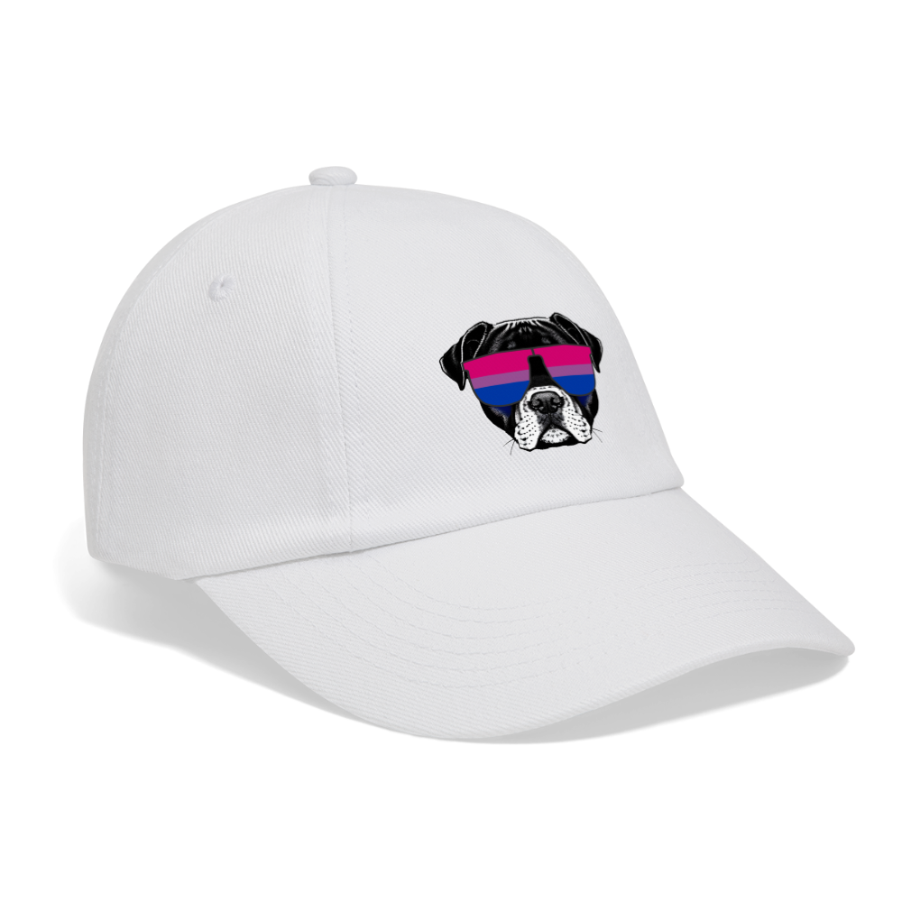 Bisexual Doggo Baseballkappe - Weiß/Weiß