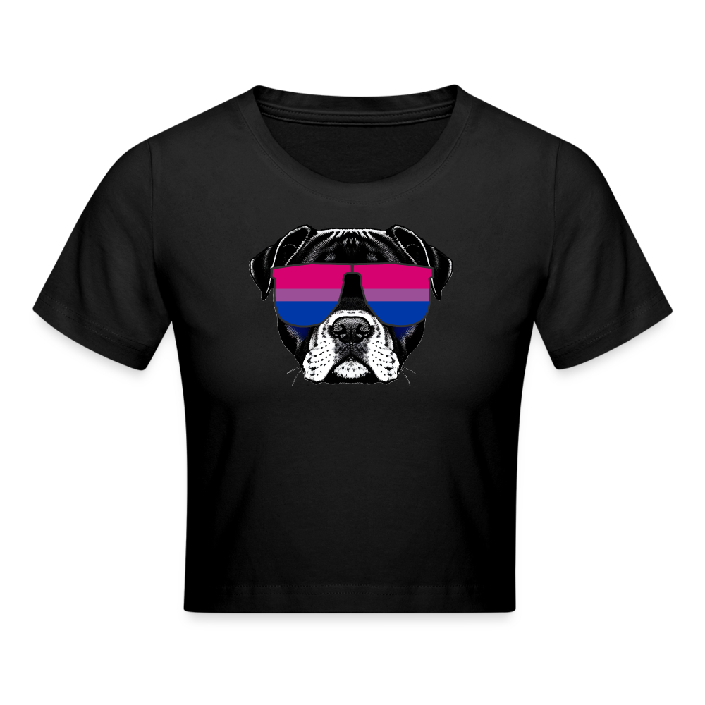 Bisexual Doggo Cropped T-Shirt - Schwarz