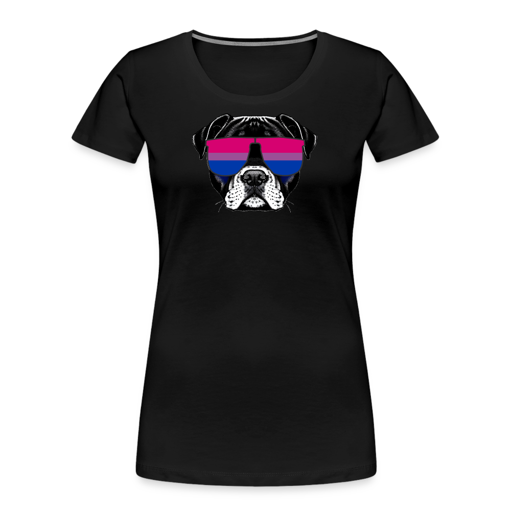 Bisexual Doggo "Frauen" T-Shirt - Schwarz