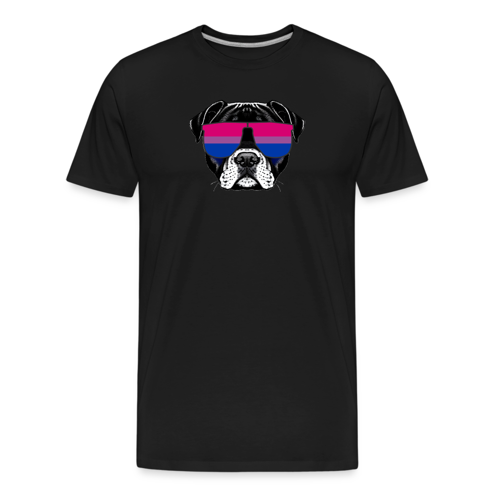 Bisexual Doggo "Männer" T-Shirt - Schwarz