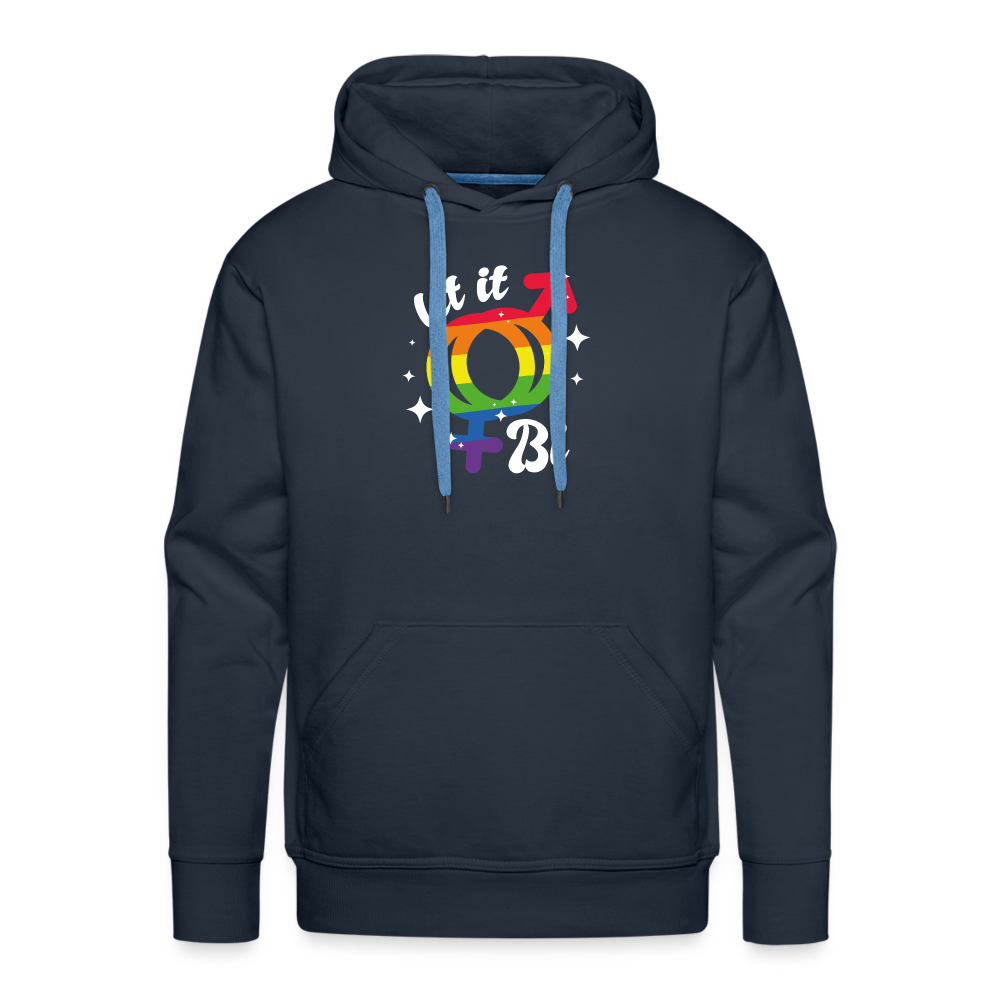 Let it Bi "Männer" Hoodie - Navy