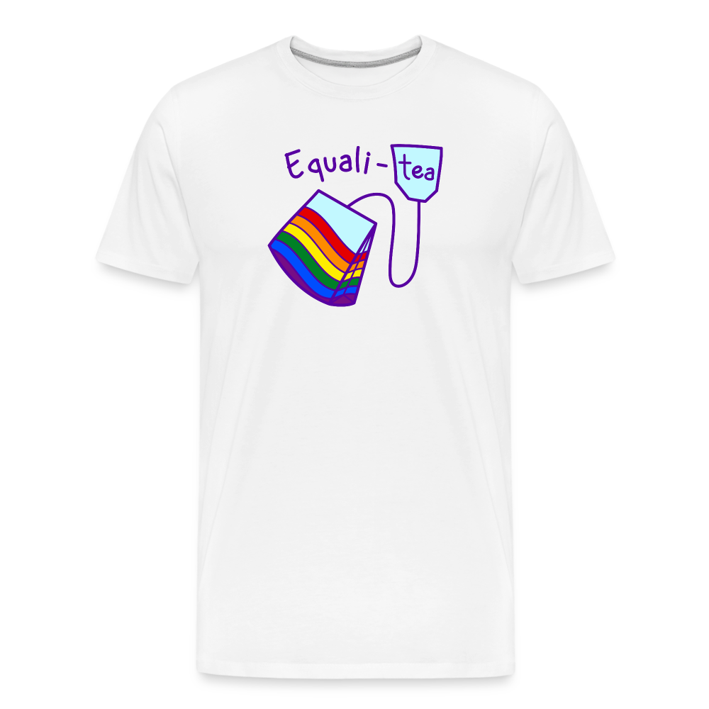 Equalitea "Männer" T-Shirt - weiß