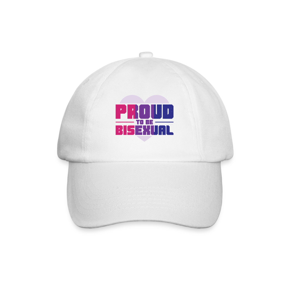 Proud to be Bisexual Baseballkappe - Weiß/Weiß