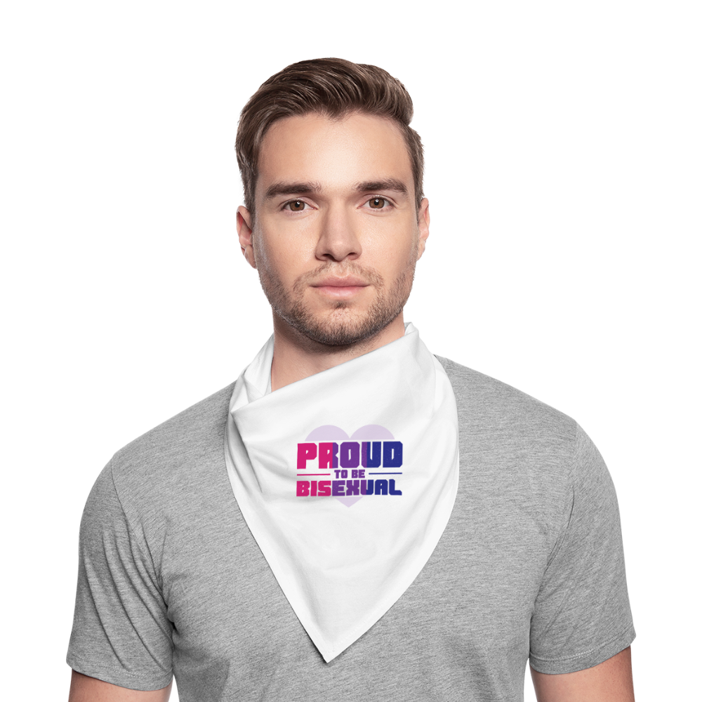 Proud to be Bisexual Bandana - weiß