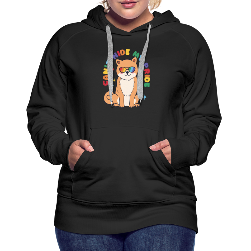 Can't Hide my Pride Doggo "Frauen" Hoodie - Schwarz