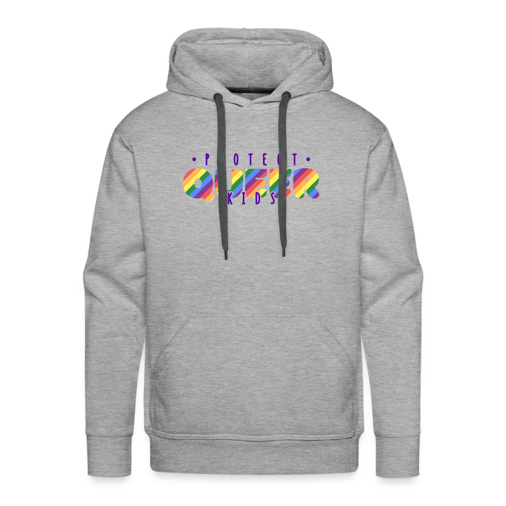 Protect Queer Kids "Männer" Hoodie - Grau meliert