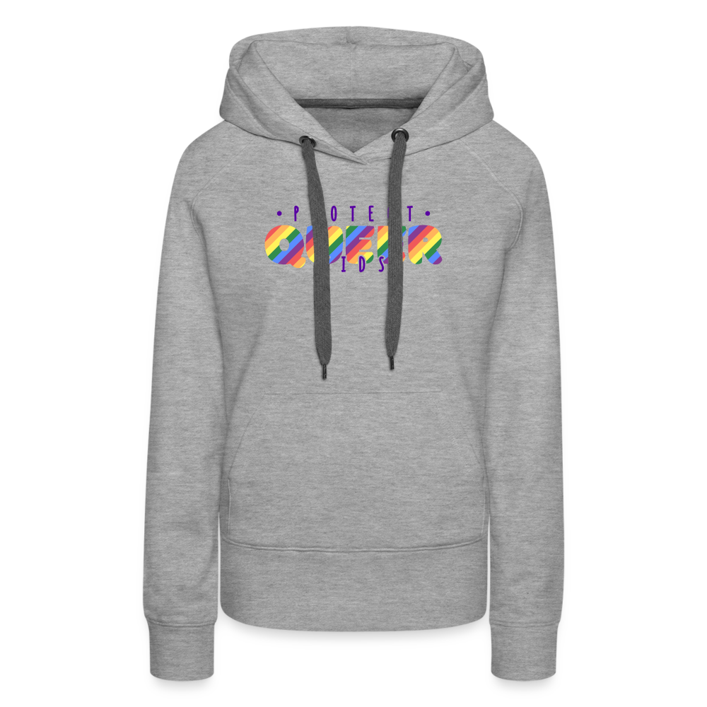 Protect Queer Kids "Frauen" Hoodie - Grau meliert