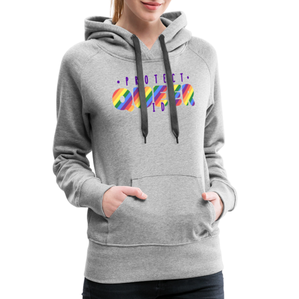 Protect Queer Kids "Frauen" Hoodie - Grau meliert