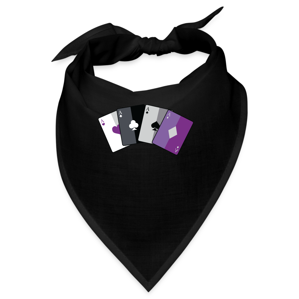 Asexual Spielkarten Bandana - Schwarz