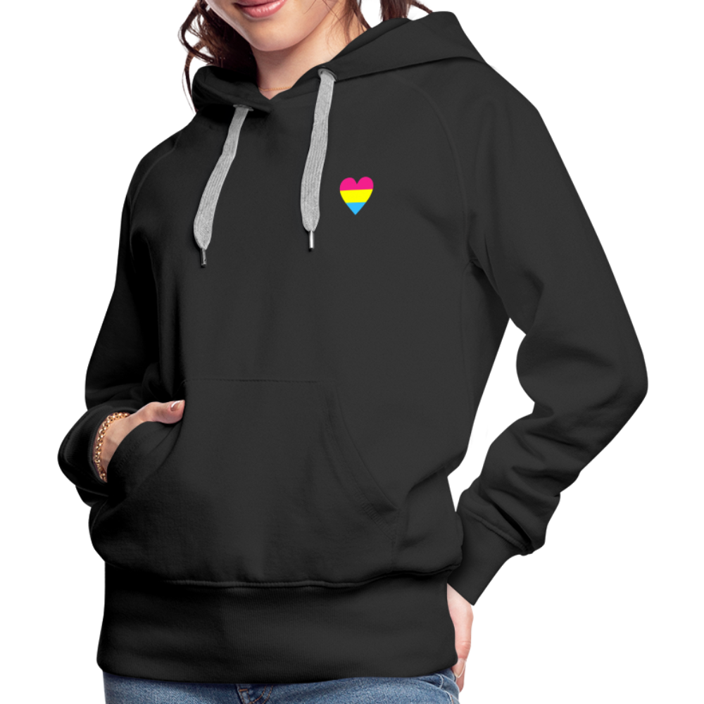 Pan Herz "Frauen" Hoodie - Schwarz