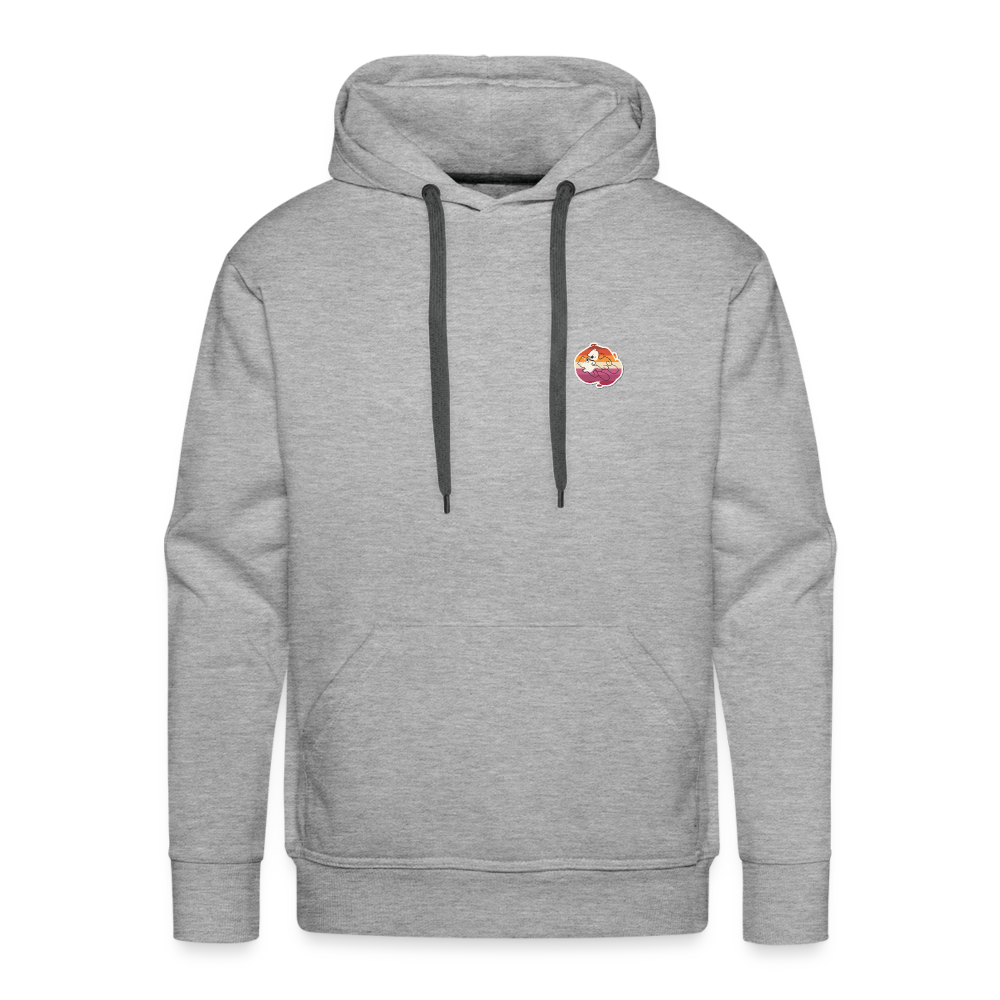 Lesbische Bieber "Männer" Hoodie - Grau meliert