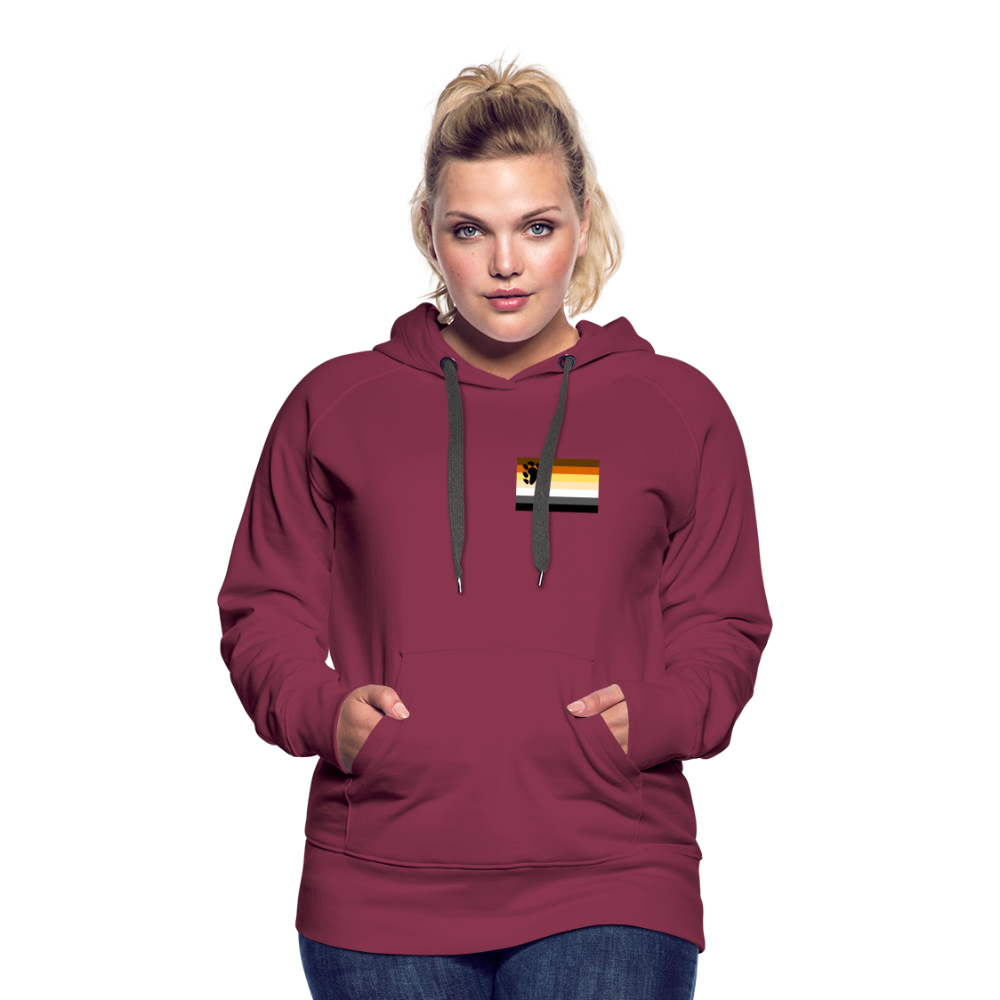 Bären Flagge "Frauen" Hoodie - Bordeaux