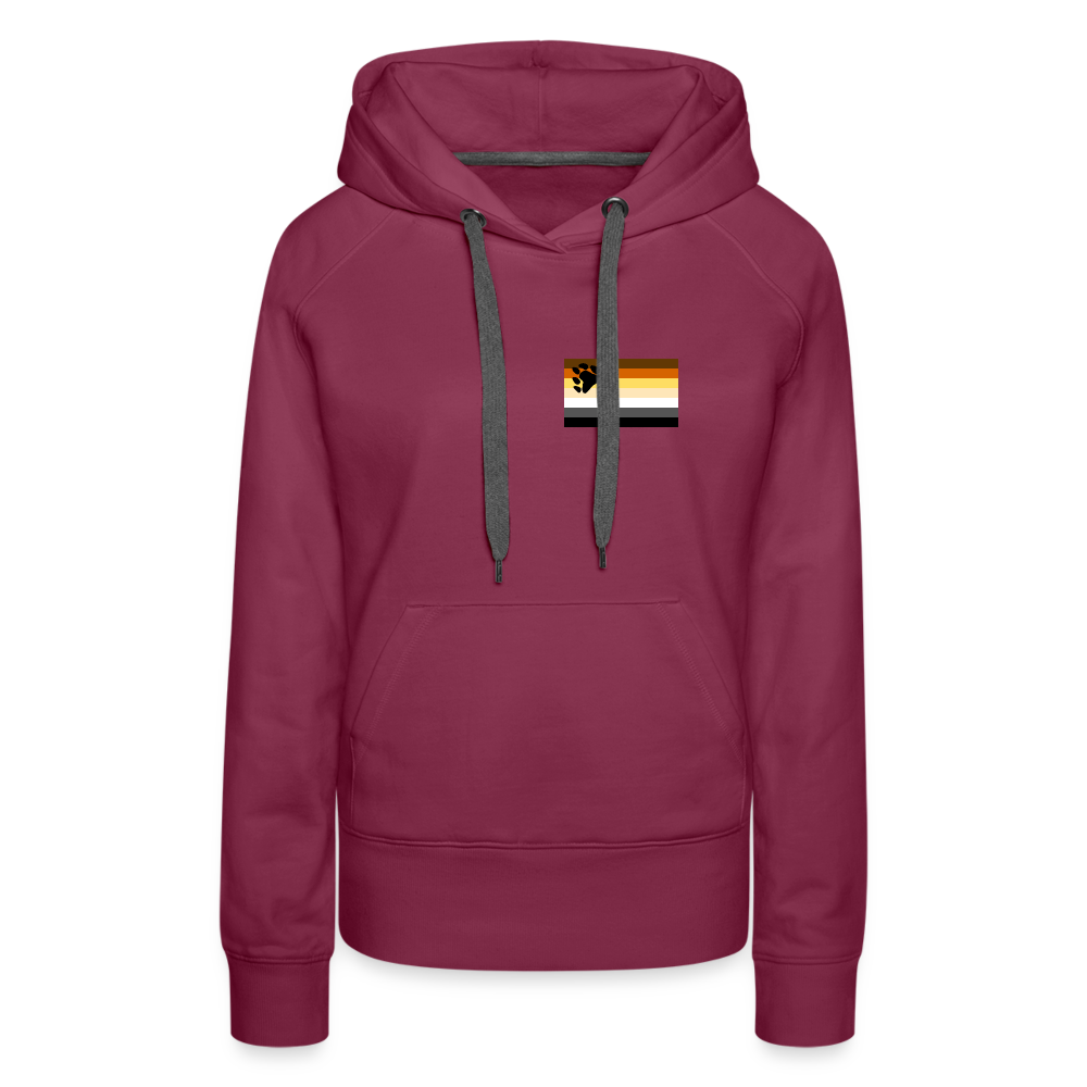 Bären Flagge "Frauen" Hoodie - Bordeaux
