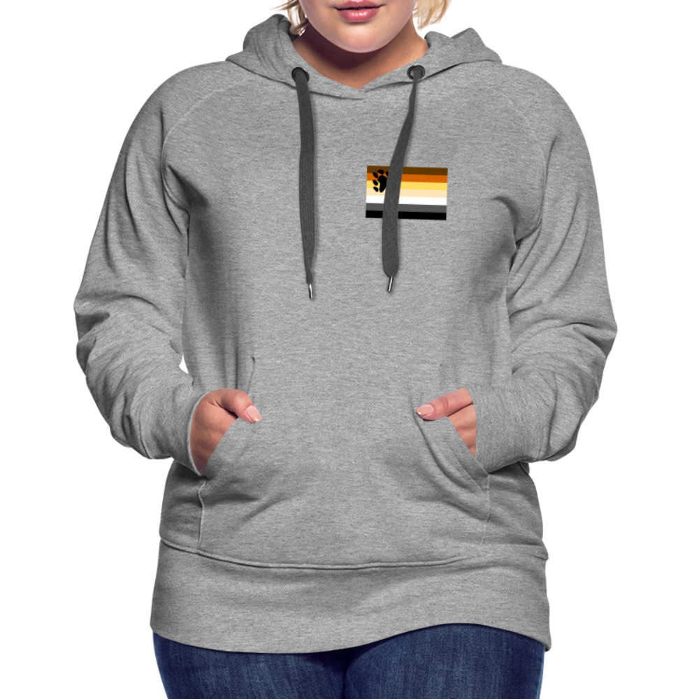 Bären Flagge "Frauen" Hoodie - Grau meliert