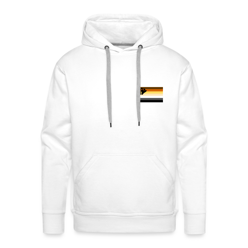 Bären Flagge "Männer" Hoodie - weiß