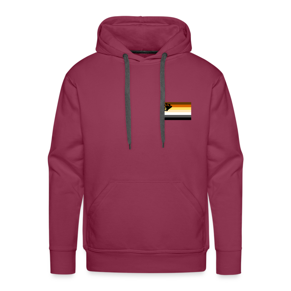 Bären Flagge "Männer" Hoodie - Bordeaux