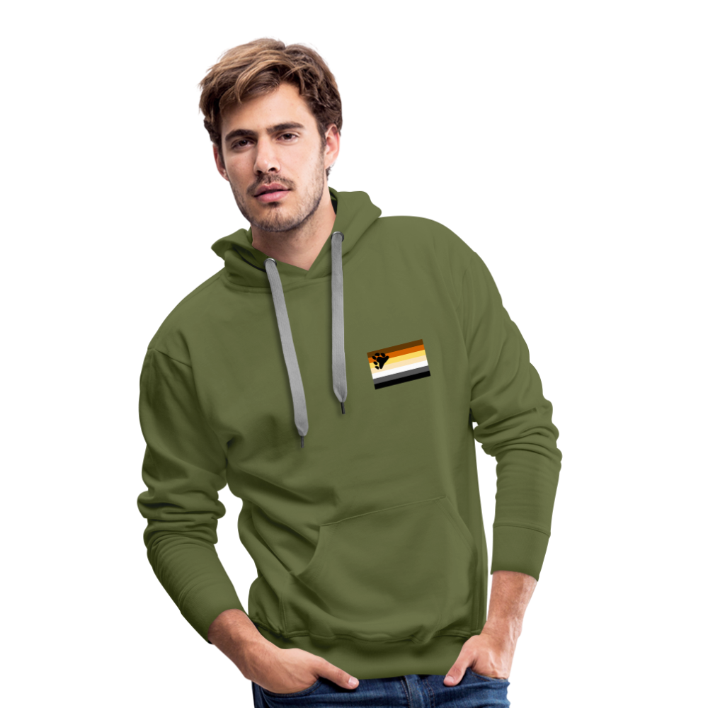 Bären Flagge "Männer" Hoodie - Olivgrün