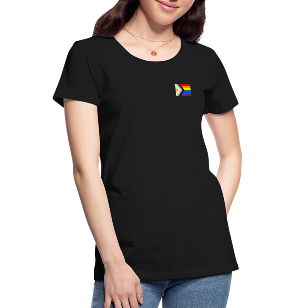 Intersex Inclusive Progress Pride Flag "Frauen" T-Shirt - Schwarz