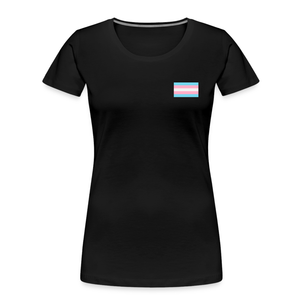 Trans Pride Flag "Frauen" T-Shirt - Schwarz