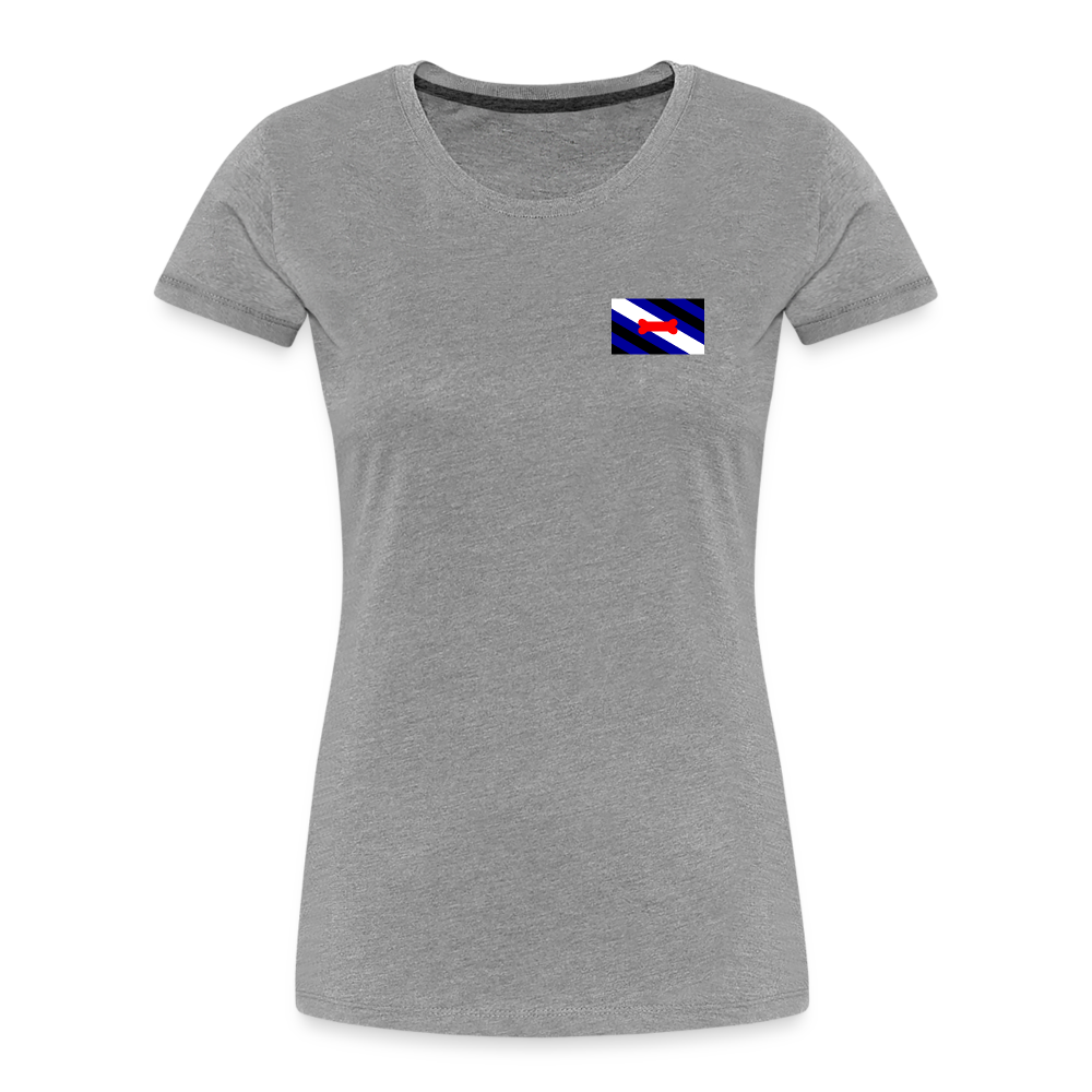 Pupplay Pride Flag "Frauen" T-Shirt - Grau meliert