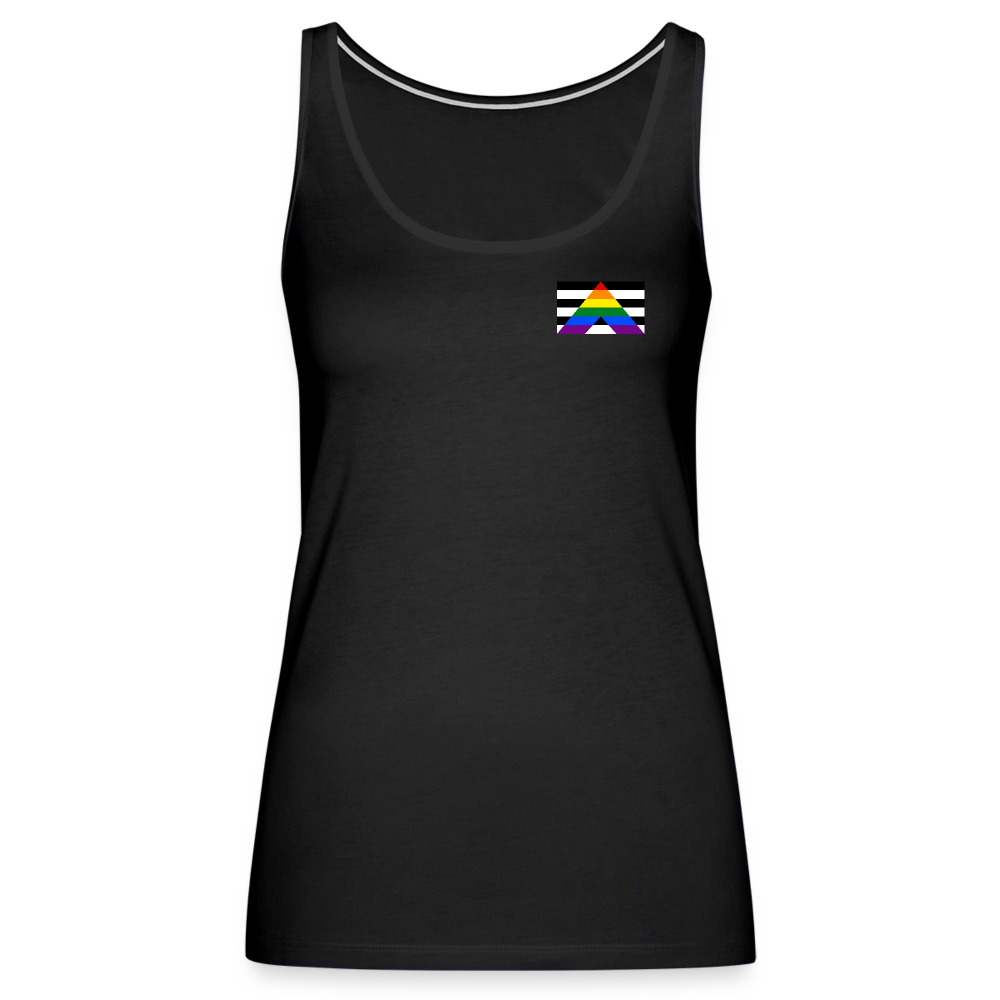 Straight Ally Pride Flag "Frauen" Tank Top - Schwarz