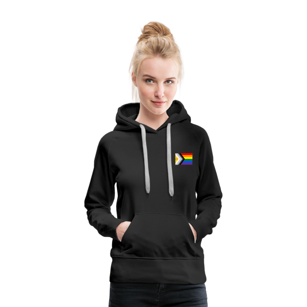 Intersex Inclusive Progress Pride Flag "Frauen" Hoodie - Schwarz