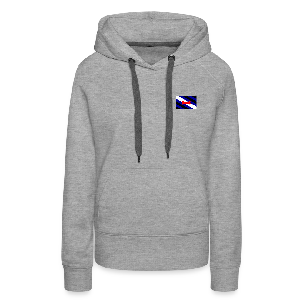 Pupplay Pride Flag "Frauen" Hoodie - Grau meliert