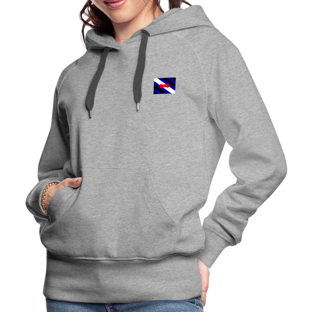 Pupplay Pride Flag "Frauen" Hoodie - Grau meliert