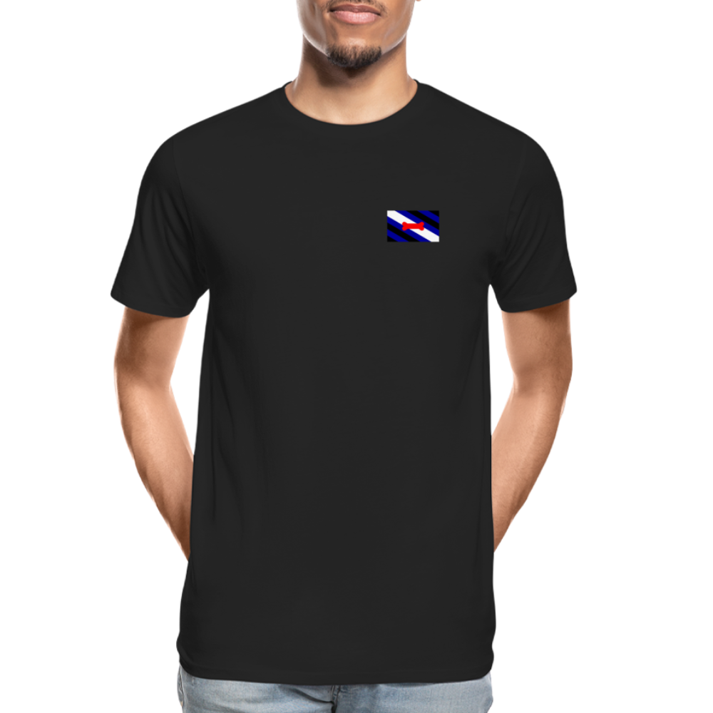 Pupplay Pride Flag "Männer" T-Shirt - Schwarz