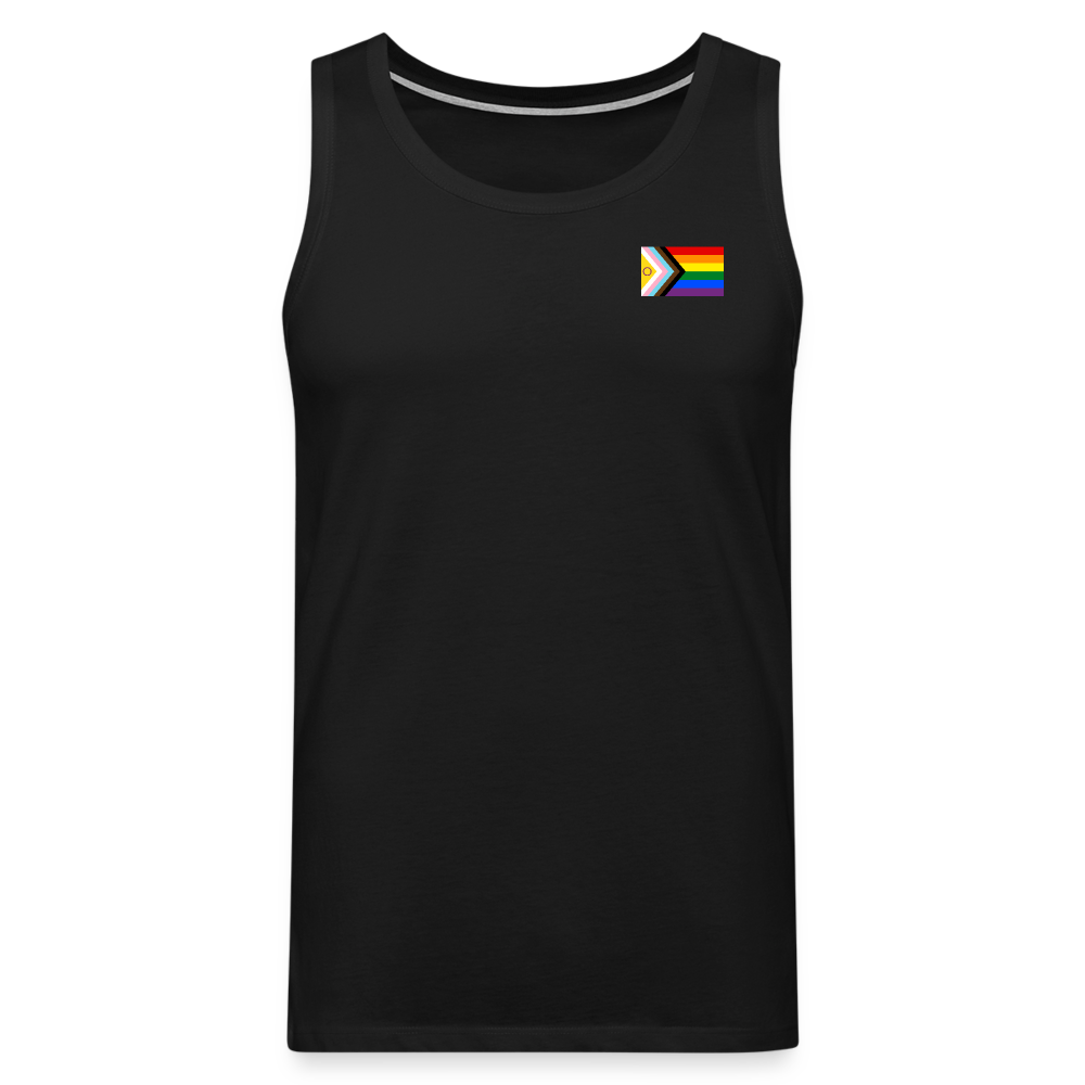 Intersex Inclusive Progress Pride Flag "Männer" Tank Top - Schwarz