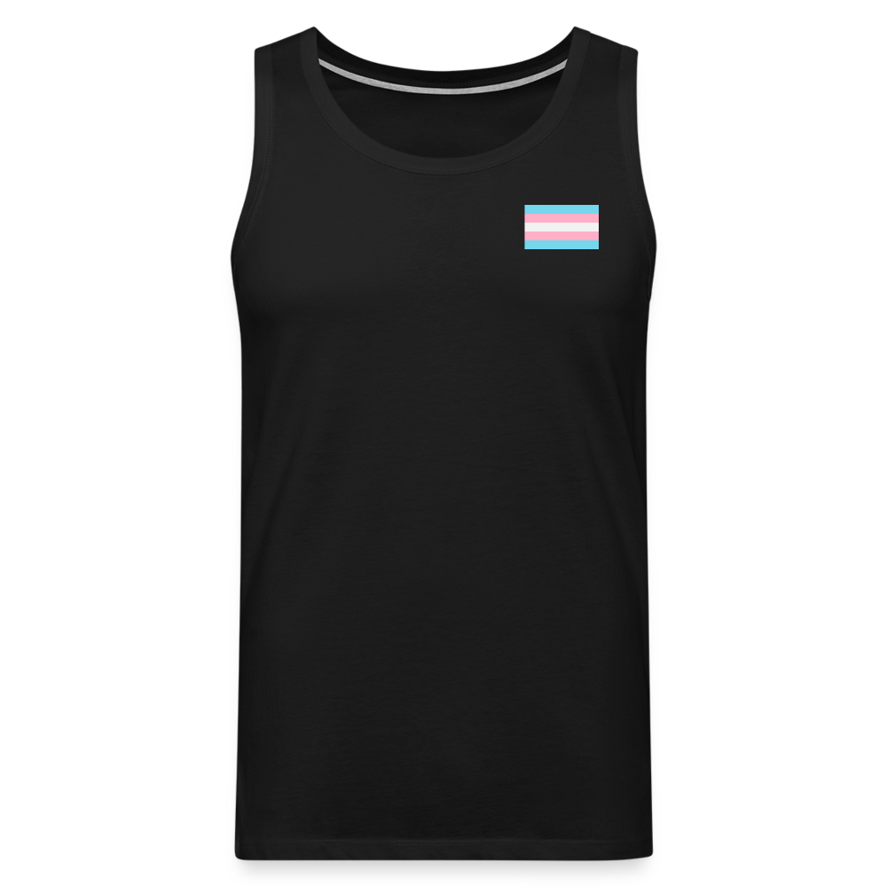 Trans Pride Flag "Männer" Tank Top - Schwarz