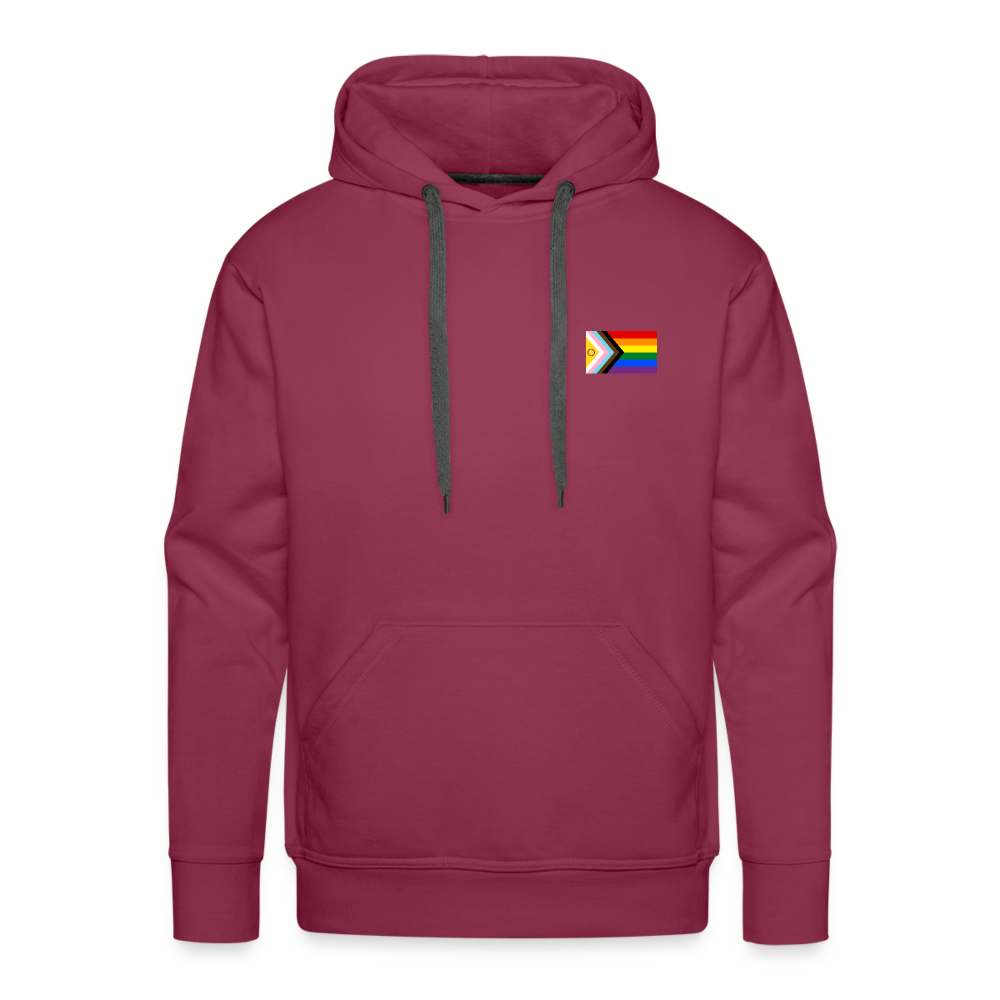 Intersex Inclusive Progress Pride Flag "Männer" Hoodie - Bordeaux