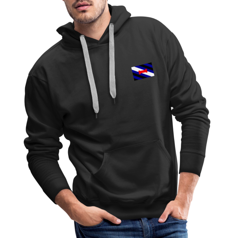 Pupplay Pride Flag "Männer" Hoodie - Schwarz